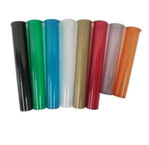 Custom Logo Printing Plastic Smoke Color Cr Pop Top Weed Cigar Pre Roll Tube