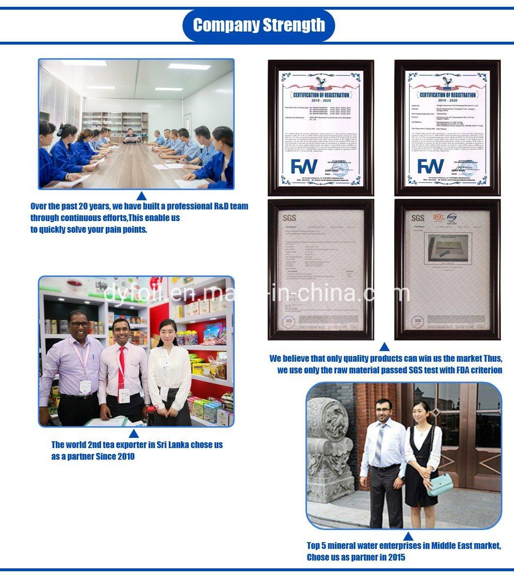 Customized PP Film Laminated Aluminum Foil Heat Seal Lids