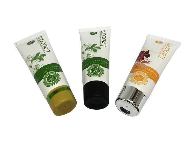 PE Plastic Cosmetic Printing Tube with Flip Top Cover