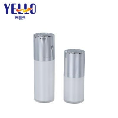 Customized Personal Care Product OEM/0dm Round Pearl White Airless Bottle