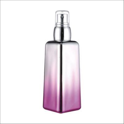 100ml Gradient Can Customize Coating Perfume Bottle UV Metalization Glass Bottle