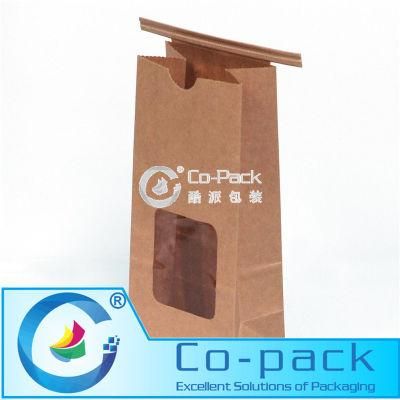 Side Gusset Paper Packaging Bag with Tin-Tie &amp; Valve