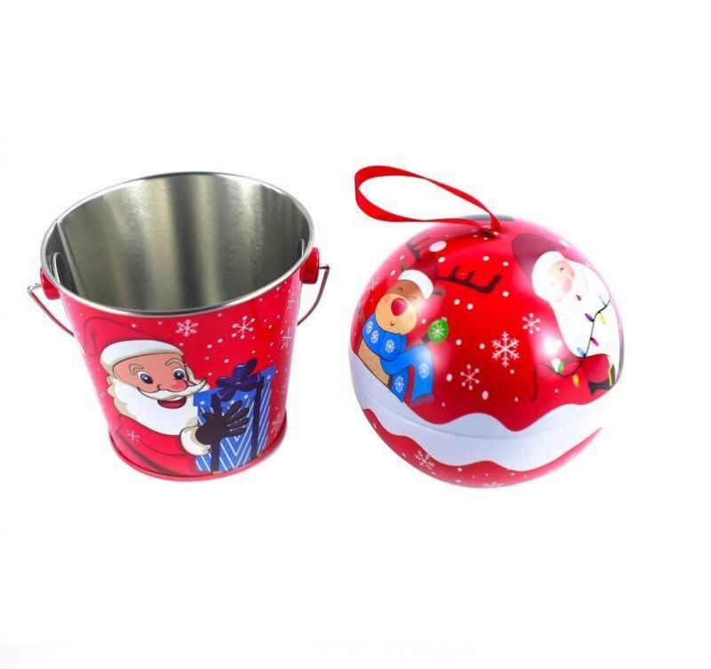 Best Performance Christmas Dry Food Packing Christmas Gift Candy Tin Box