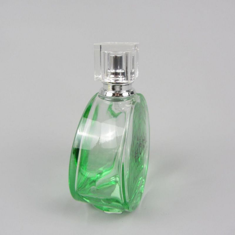 Empty 100ml Perfume Glass Bottle with Clear Cap