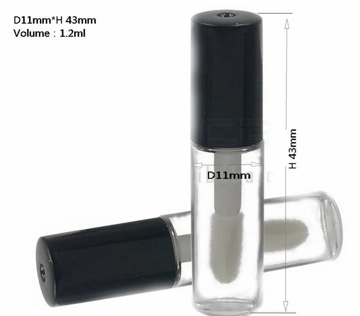 1.2ml Small Sample Lip Gloss Bottle with DOE Foot