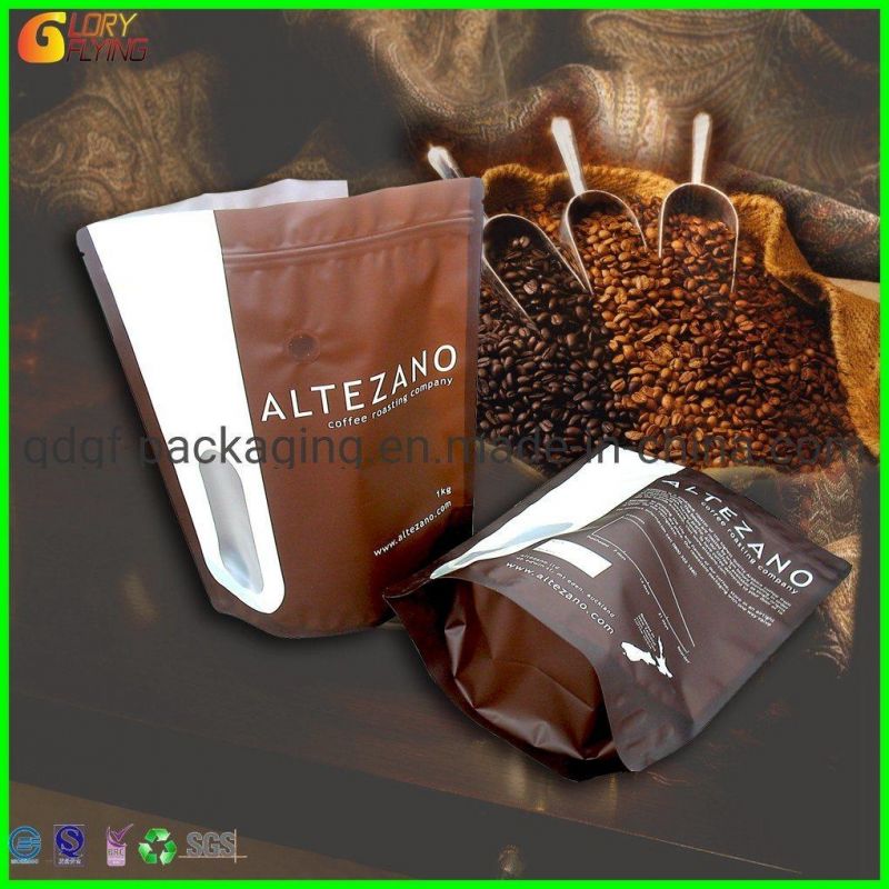 Aluminum Foil Coffee Packaging/Plastic Zipper Bags with Custom Design.