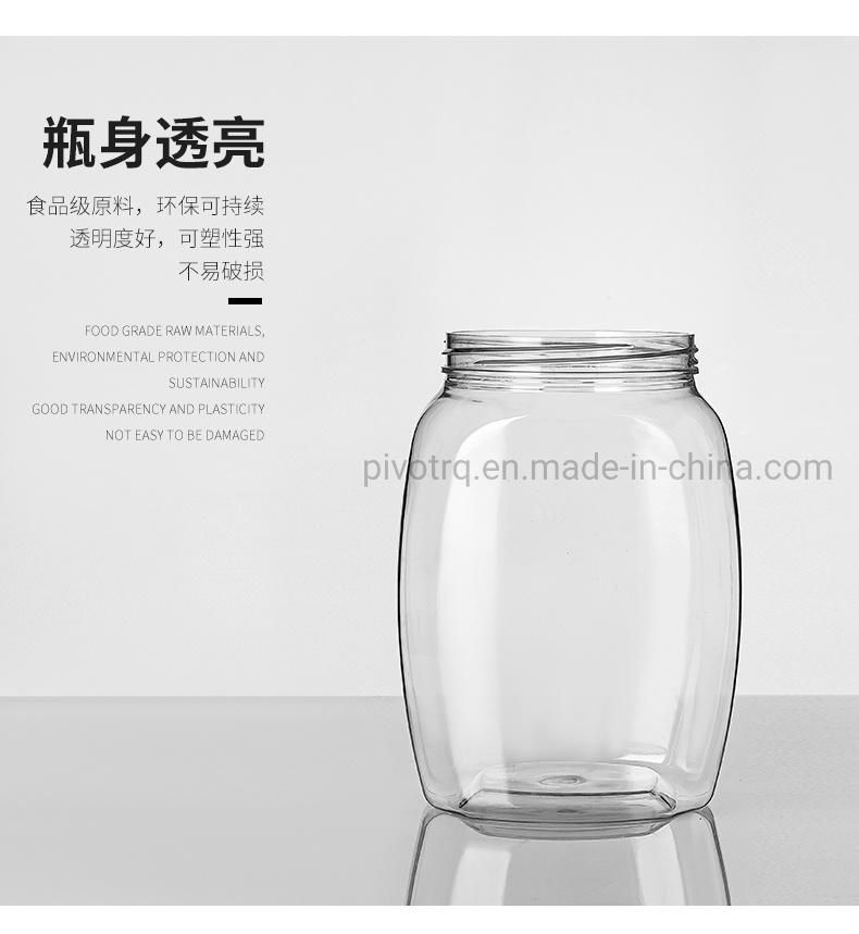 1200ml 40oz Plastic Wide Mouth Jar for Candy Nuts Teas