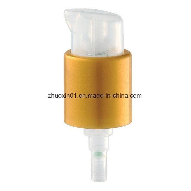 Metal UV Golden Crimp Cream Pump for Shampoo