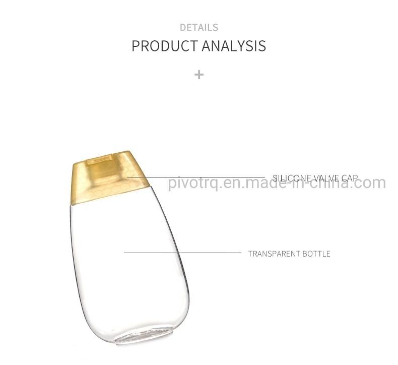 500g Honey Packaging Bottle with Silicone Valve for Honey Jam Syrup