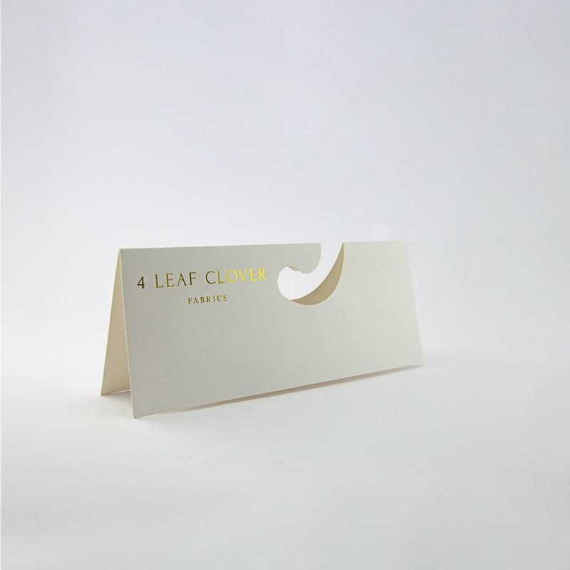 400GSM White Cardborad Paper Fabric Sample Hanger