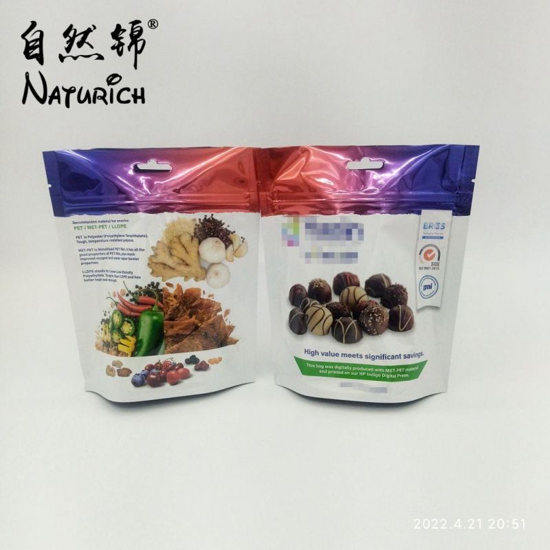 Custom Plastic Digital Printing Food Bag for Small Order