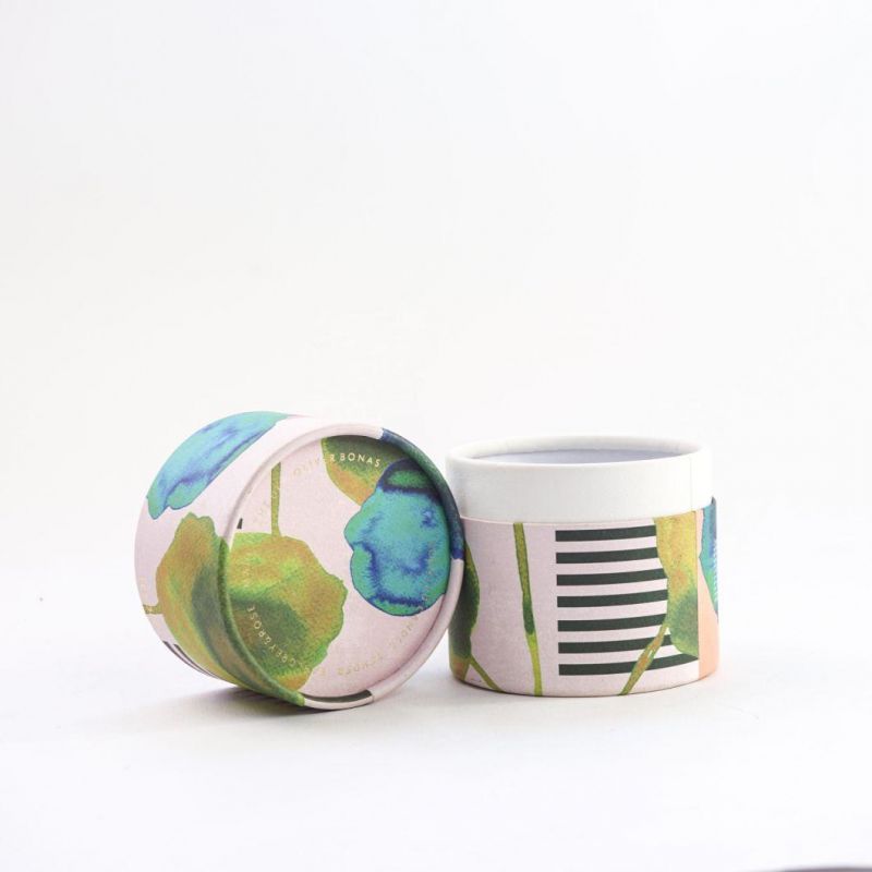 Custom Candle Cardboard Box Round Paper Tube