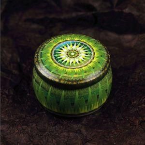 Green Tinplate Box for Scented Candle