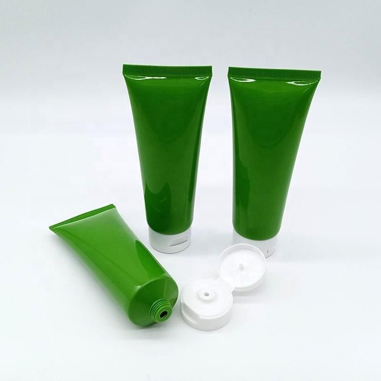 Green Color Tube for Face Cleanser Cream Cosmetic Packaging Tube