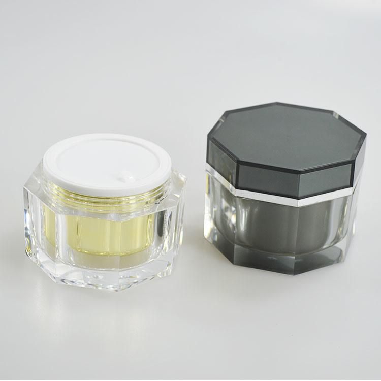 150 Ml Cream Jar Acrylic Skin Care Body Cream Cosmetic with Irregular Shape Opaque Frost Body