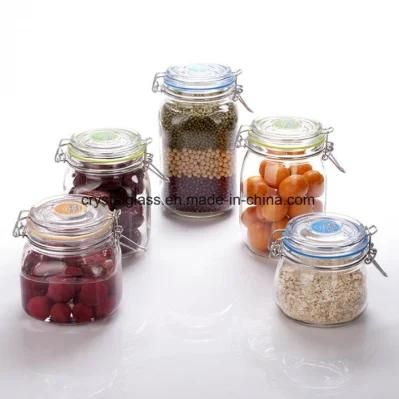Food Storage Glass Jar with Aluminum Lids