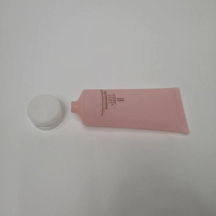 100ml Matte White Super Oval Cosmetic Tube with Hot Stamping Cap for Face Cream Sunscreen Skin Care Lotion Cream