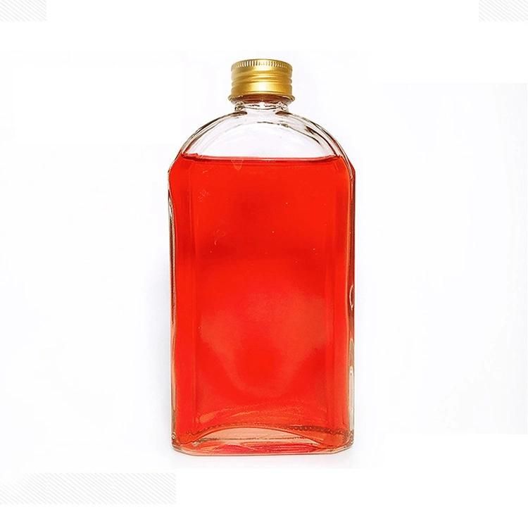 250ml 350ml Flat Cold Brew Coffee Glass Bottle Juice Milk Tea Whiskey Wine Glass Bottle