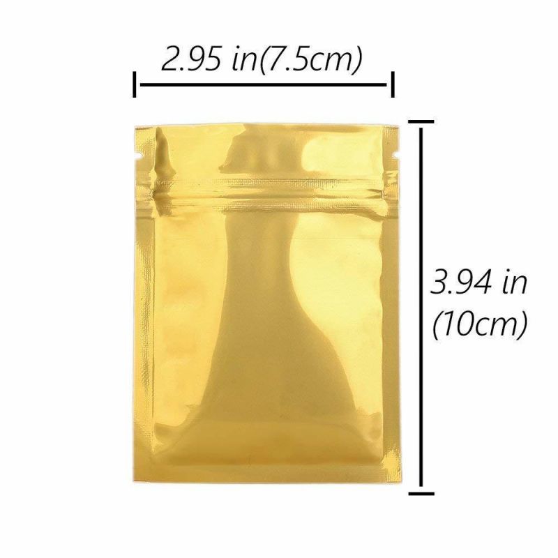 Reclosable Clear 4mil Reclosable Mylar Foil Ziplock Bags Stand up Food Pouches Bags Bulk Food Storage Coffee Candy Zipper Bags