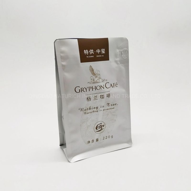 400g 460g Coffee Packing Bag with Valve Coffee Doypack