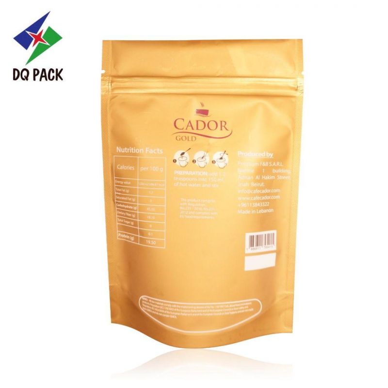 Kraft Paper Material Packaging Zipper Bags Stand up Pouch