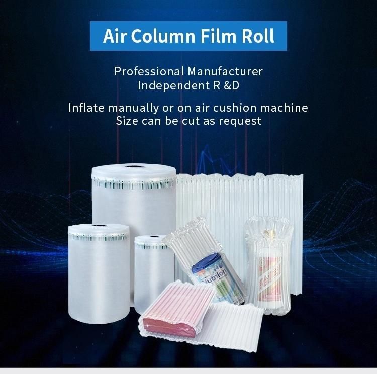 Plastic Film Air Column Cushion Packaging Shipping Air Bag Cushion Powder Bag Column Film Packing Roll