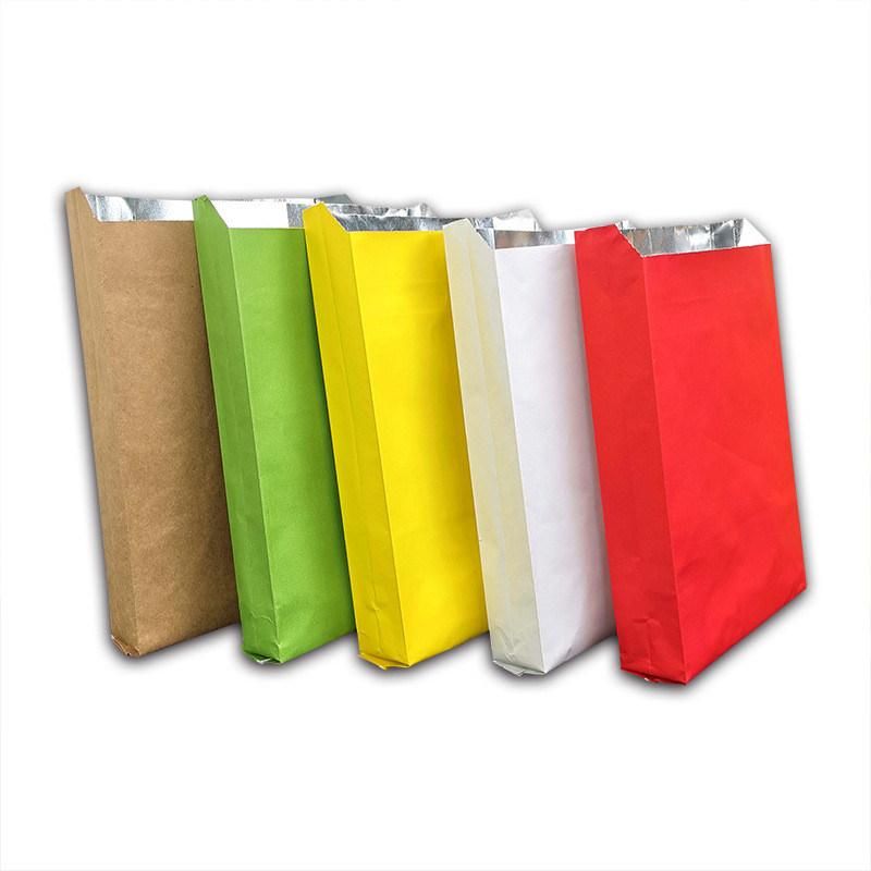 Aluminum Foil Lined Paper Bag for Packaging Hot Chicken Kebabs