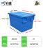 Plastic Conatiner Attached Lid Nestable Container Totes for Moving &amp; Storage