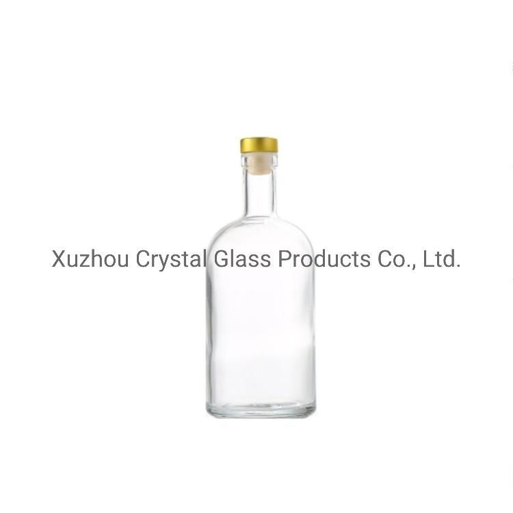 200ml Crystal Glass Glass Liquor Bottles with T-Top Polymer Lids