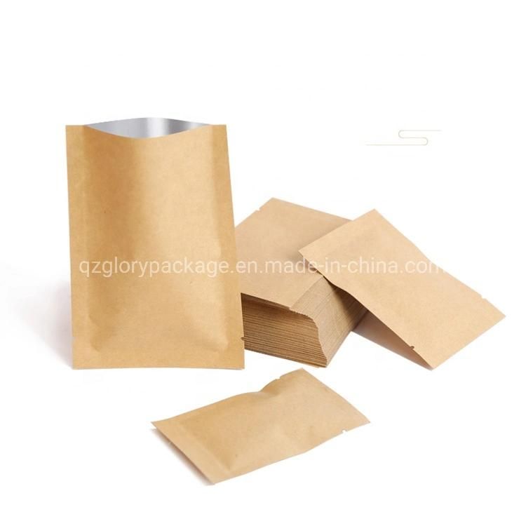 Custom Printed Recyclable Kraft Paper Aluminium Foil Heat Seal Bag Food Packaging Pouch Bag