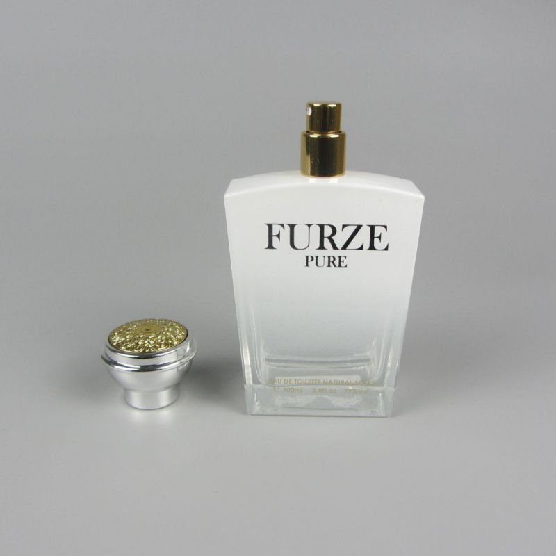 Square Fancy Customize Color Glass 100ml Perfume Bottle