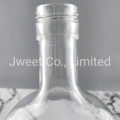 1.75L Glass Liquor Bottle Empty Gin Packaging Glass Bottle