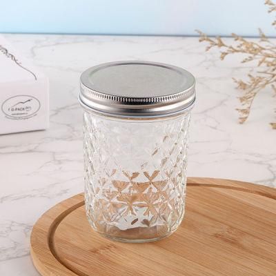 9diamond Tapered Shape Mason Jar for Packing