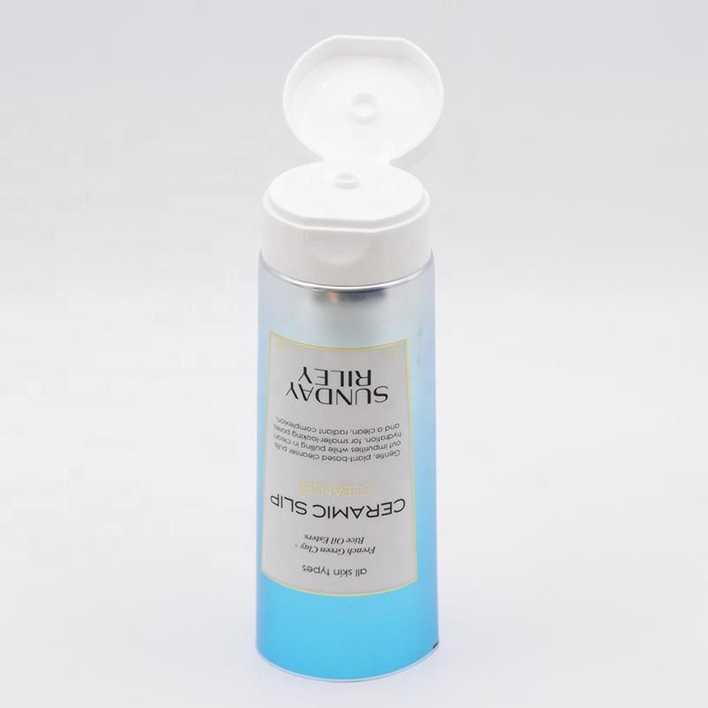 Skin Cleanser Tube Polyfoil Tube with Korean Flip Cap