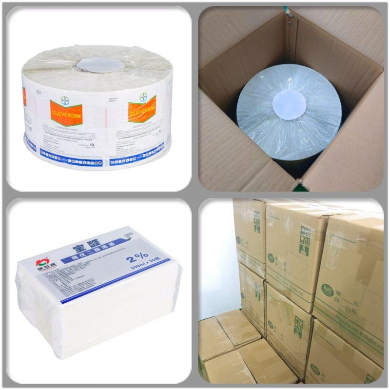 Custom Brand Logo Clear Plastic and Adhesive Paper Barcode Sticker Roll Packaging Label Sticker Printing Service