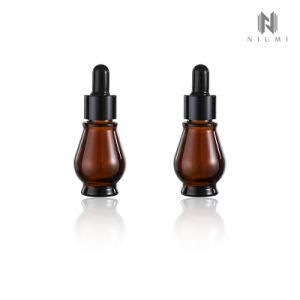 10ml Glass Essential Oil Bottle Amber Dropper Serum Bottle for Skin Care Products Anti Light Bottle