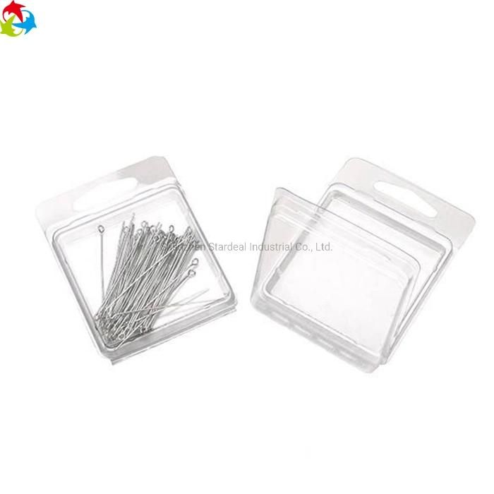 Custom Transparent Clear Clamshell Plastic Blister Packaging with Hanging Hole