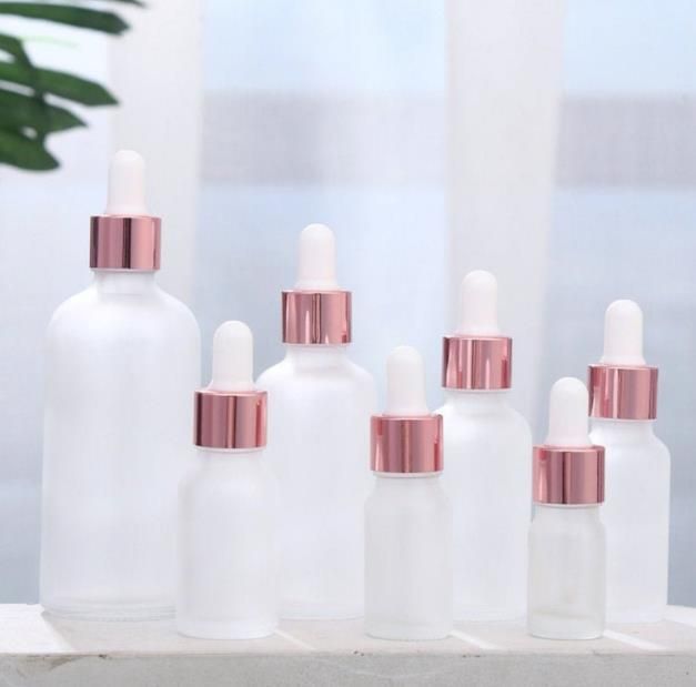 30ml 40ml 50ml 60ml 100ml 120ml Essential Oil Frost Serum Glass Dropper Bottle