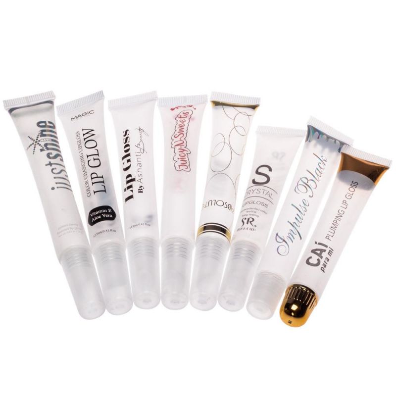 Clear Squeeze Lip Gloss Tubes Factory Customize Pink Lipstick Private Label Squeeze Lipgloss Tubes