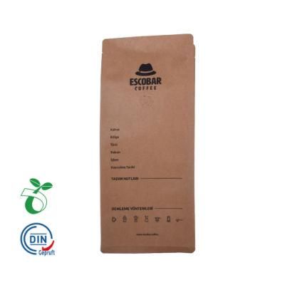 Eco Biodegradable Ziplock Bags Coffee Packaging with Valve