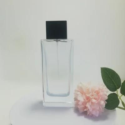 Fashion 50ml, 100ml Perfume Glass Clear Spray Bottle Cosmetic Packaging with Coating