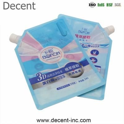 New Design 0.5L, 1L, 2L, 3L Laundry Solution Packing Bag with Spout and Handle