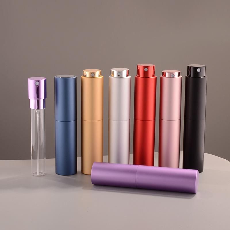 Aluminium Mini 10ml Bottle Fragrance Portable Atomiser Glass Spray Empty Travel Perfume Rose Gold Bottle