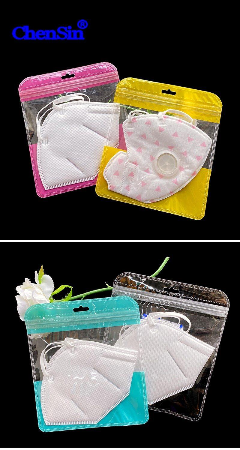 Wholesale Factory Price Packaging Bag Face Mask Plastic Zipper Bags