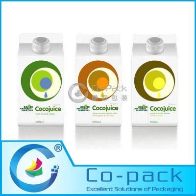 Custom Plastic Juice Packaging Bag with Cap