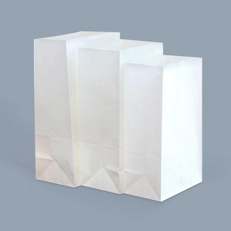 Toast Printed White/Brown Kraft Paper Bag with Tin