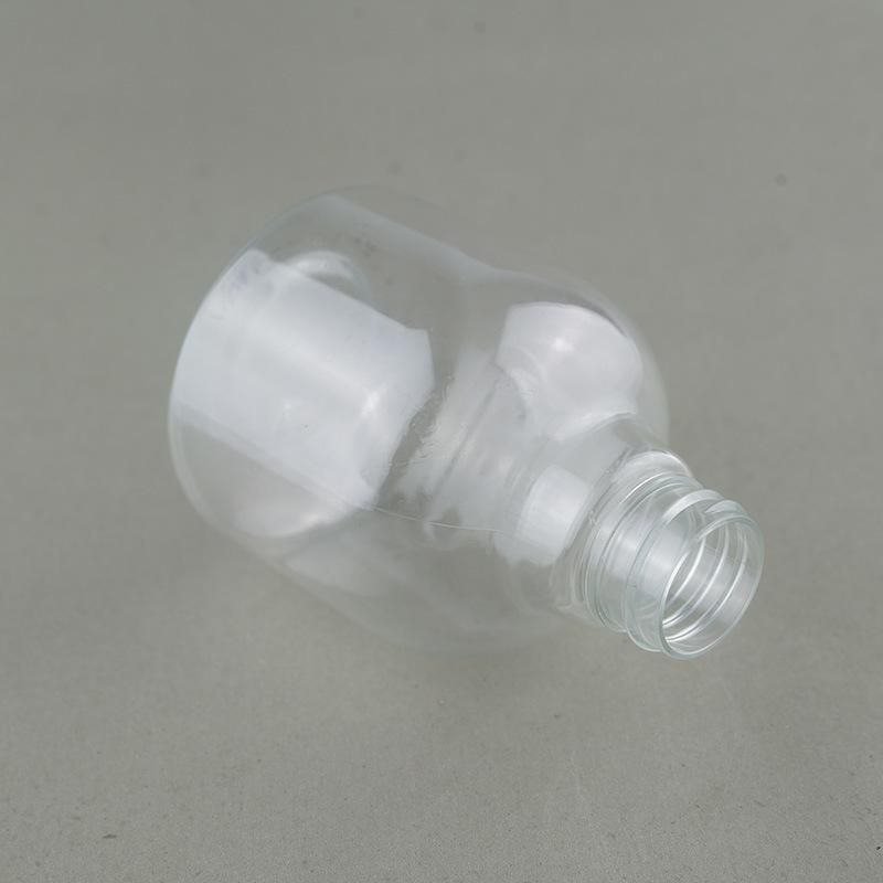 250ml Plastic Bottle, Transparent Plastic Pet Bottle with White Lotion Pump for Hand Soap