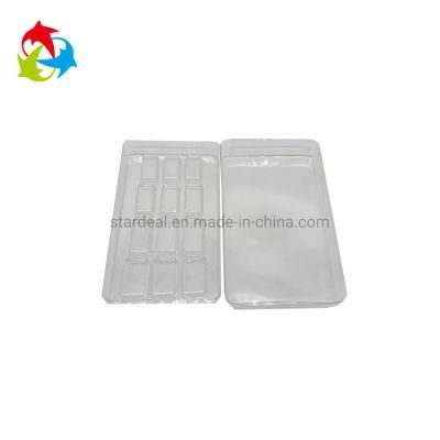 Rectangular Clear Plastic Tray Packaging with Lid