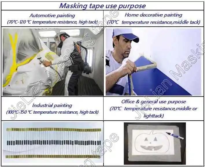 High Level Automotive Painting Masking Tape for Free Sample Mt800