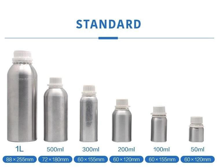 Food Grade 30ml-1000ml Essential Oil Aluminum Bottle